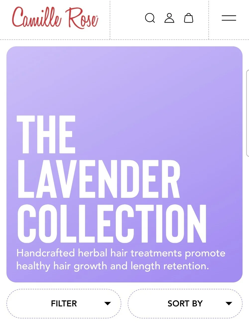 (1)Camille Rose Lavender Quench Deep Conditioner